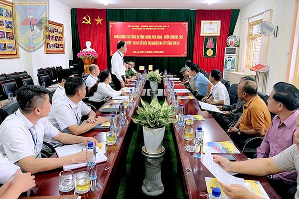 Đoàn công tác Công an tỉnh Luông Pha Băng ( nước CHDCND Lào ) đến thăm, làm việc Cơ sở Điều trị nghiện ma túy tỉnh Sơn La.