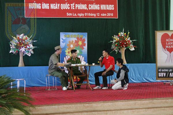 Truyền thông ngày quốc tế phòng chống HIV/AIDS tại Trung tâm Giáo dục Lao động tỉnh Sơn La