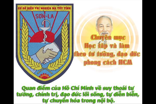 Quan điểm của Hồ Chí Minh về suy thoái tư tưởng, chính trị, đạo đức lối sống, tự diễn biễn, tự chuyển hóa trong nội bộ.