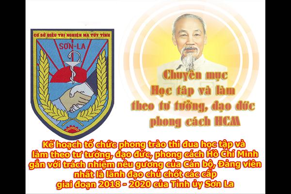 Kế hoạch tổ chức phong trào thi đua học tập, làm theo tư tưởng, đạo đức, phong cách Hồ Chí Minh ...giai đoạn 2018 - 2020 của Tỉnh ủy Sơn La 