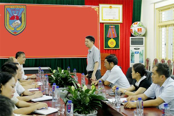 Cơ sở Điều trị nghiện ma túy tỉnh làm việc với trường Cao đẳng Sơn La