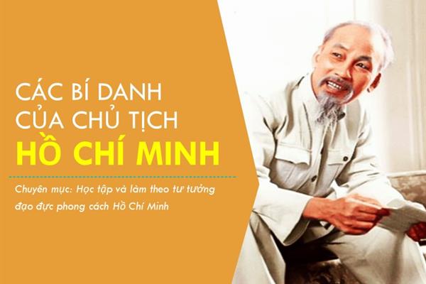 Các bí danh của Chủ tịch Hồ Chí Minh