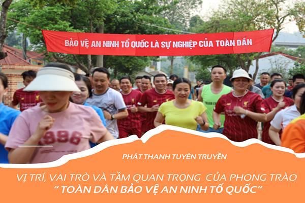 Vị trí, vai trò, tầm quan trọng của phong trào " Toàn dân bảo vệ an ninh tổ quốc "