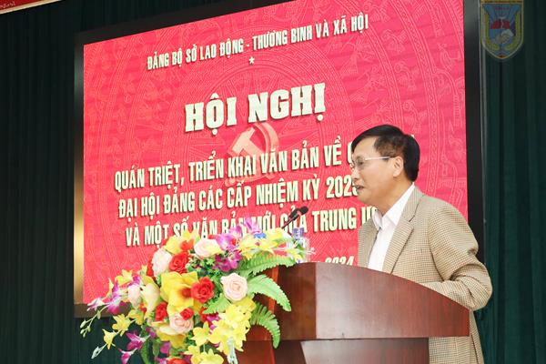 Ngày 11/11/2024 tại Hội trường Cơ sở Điều trị nghiện ma túy tỉnh. Đảng Bộ Sở Lao động - Thương binh và Xã hội tổ chức Hội nghị quán triệt, triển khai văn bản về chuẩn bị Đại hội đảng các cấp nhiệm kỳ 2025-2030 và  một số văn bản mới của Trung ương...